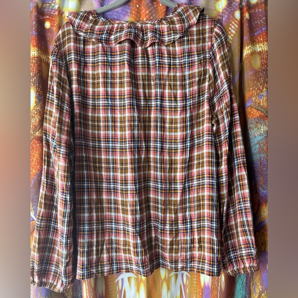 Point Sur Plaid Button-Up Blouse - image 3